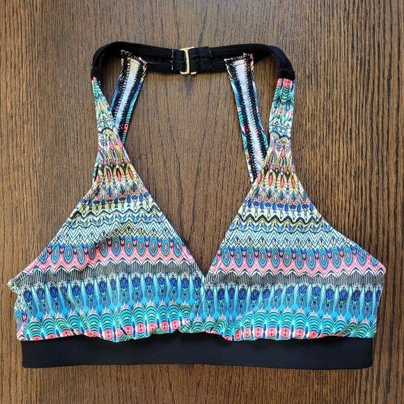 Next Multicolored Two Piece Swimsuit Size women's Small/Medium 34B 34C - Picture 3 of 11